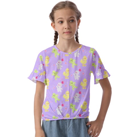 My Adventure Pastel Kids  Cuff Sleeve Scrunch Bottom Tee by thePastelAbomination