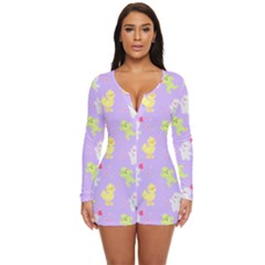 My Adventure Pastel Long Sleeve Boyleg Swimsuit by thePastelAbomination