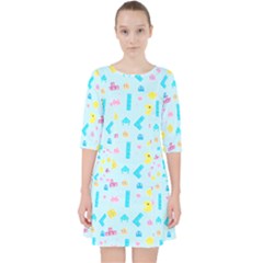 Arcade Dreams Blue  Pocket Dress by thePastelAbomination