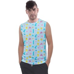 Arcade Dreams Blue  Men s Regular Tank Top by thePastelAbomination