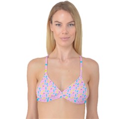 Arcade Dreams Pink Reversible Tri Bikini Top by thePastelAbomination
