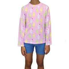 Pastel Adventure Kids  Long Sleeve Swimwear by thePastelAbomination