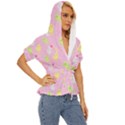 Pastel Adventure Lightweight Drawstring Hooded Top View3