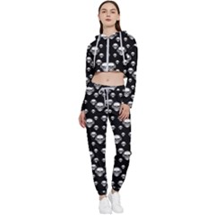 Skullmusician Cropped Zip Up Lounge Set by Sparkle