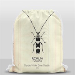 Banded Alder Borer  Drawstring Bag (small) by Limerence