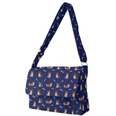 Corgi  Full Print Messenger Bag (l) by SychEva
