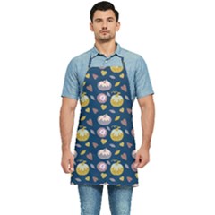 Autumn Pumpkins Kitchen Apron by SychEva