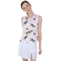 Rowan Branches And Spruce Branches Women s Sleeveless Sports Top by SychEva