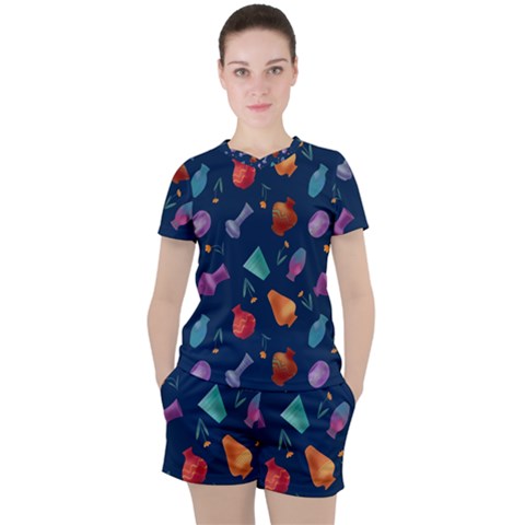 Jugs And Vases Women s Tee And Shorts Set by SychEva