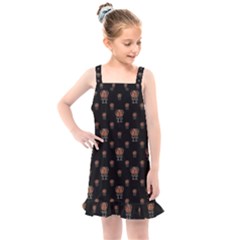 Funny Ugly Bird Drawing Print Pattern Kids  Overall Dress by dflcprintsclothing