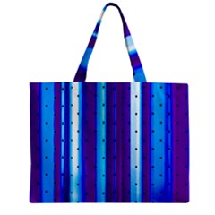 Warped Stripy Dots Zipper Mini Tote Bag by essentialimage365