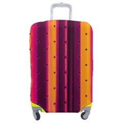 Warped Stripy Dots Luggage Cover (medium) by essentialimage365