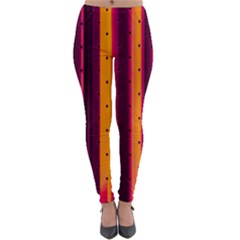 Warped Stripy Dots Lightweight Velour Leggings by essentialimage365