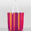 Warped Stripy Dots Full Print Rope Handle Tote (Small) View1