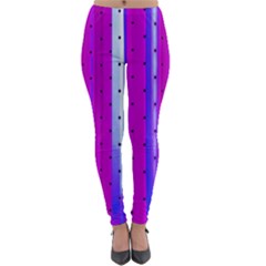 Warped Stripy Dots Lightweight Velour Leggings by essentialimage365