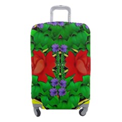 A Island Of Roses In The Calm Sea Luggage Cover (small) by pepitasart