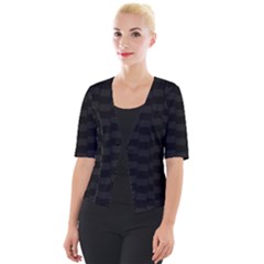 Blocks Cropped Button Cardigan by Sparkle