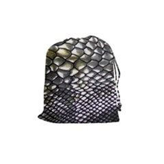 Snake Skin Drawstring Pouch (medium) by Sparkle