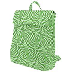 Illusion Waves Pattern Flap Top Backpack by Sparkle