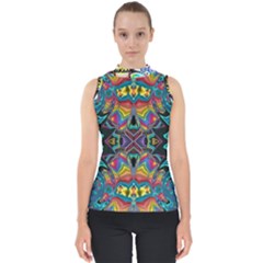 375 Chroma Digital Art Custom Kal00012 Mock Neck Shell Top by Drippycreamart