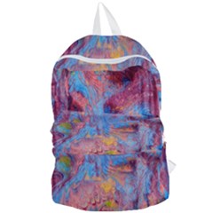Abstract Marbling Art Print Foldable Lightweight Backpack by kaleidomarblingart