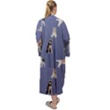 Husky Dogs With Sparkles Maxi Velour Kimono View2