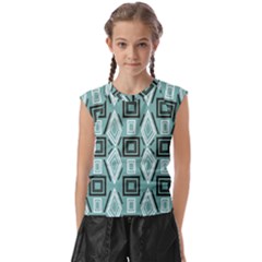 Abstract Geometric Design   Geometric Fantasy   Kids  Raglan Cap Sleeve Tee by Eskimos