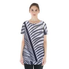 Cycas Leaf The Shadows Skirt Hem Sports Top by DimitriosArt