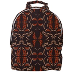 Floral Folk Damask Pattern Fantasy Flowers Floral Geometric Fantasy Mini Full Print Backpack by Eskimos