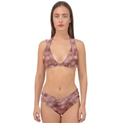 Light Reflections Abstract No6 Rose Double Strap Halter Bikini Set by DimitriosArt