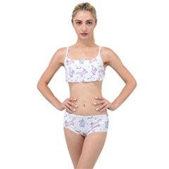 Unicorn Cats Pattern 2 Layered Top Bikini Set by Littlebird