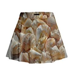 Sea-shells Bg Mini Flare Skirt by SomethingForEveryone