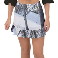 Winter Forest Fishtail Mini Chiffon Skirt by SomethingForEveryone