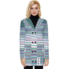 Gradient (103) Button Up Hooded Coat  by Sparkle