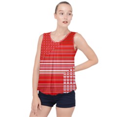 Gradient Bubble Hem Chiffon Tank Top by Sparkle