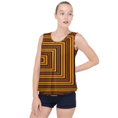 Gradient Bubble Hem Chiffon Tank Top by Sparkle