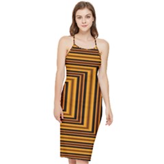 Gradient Bodycon Cross Back Summer Dress by Sparkle