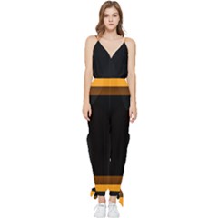 Gradient Sleeveless Tie Ankle Jumpsuit by Sparkle