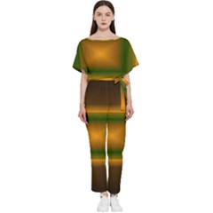 Gradient Batwing Lightweight Jumpsuit by Sparkle