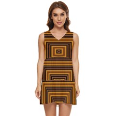 Gradient Tiered Sleeveless Mini Dress by Sparkle