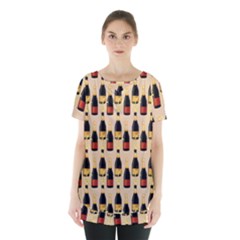 Champagne For The Holiday Skirt Hem Sports Top by SychEva