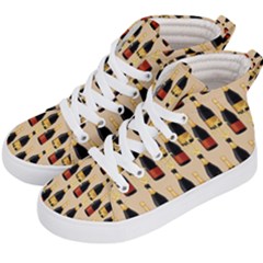 Champagne For The Holiday Kids  Hi-top Skate Sneakers by SychEva