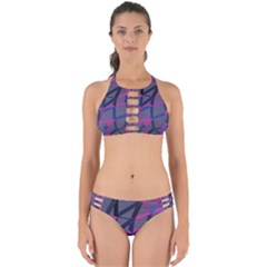 3d Lovely Geo Lines Perfectly Cut Out Bikini Set by Uniqued