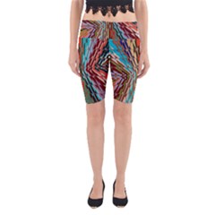 Digital Illusion Yoga Cropped Leggings by Sparkle
