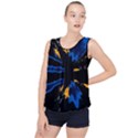 Digital Illusion Bubble Hem Chiffon Tank Top View1