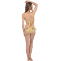 Abstract pattern geometric backgrounds   Cross Front Halter Bikini Set View2