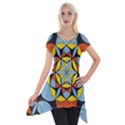 Abstract pattern geometric backgrounds   Short Sleeve Side Drop Tunic View1