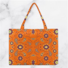 Floral Pattern Paisley Style  Medium Tote Bag by Eskimos