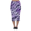 3d Lovely Geo Lines  Iv Velvet Midi Pencil Skirt View2