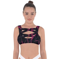 3d Lovely Geo Lines Viii Bandaged Up Bikini Top by Uniqued